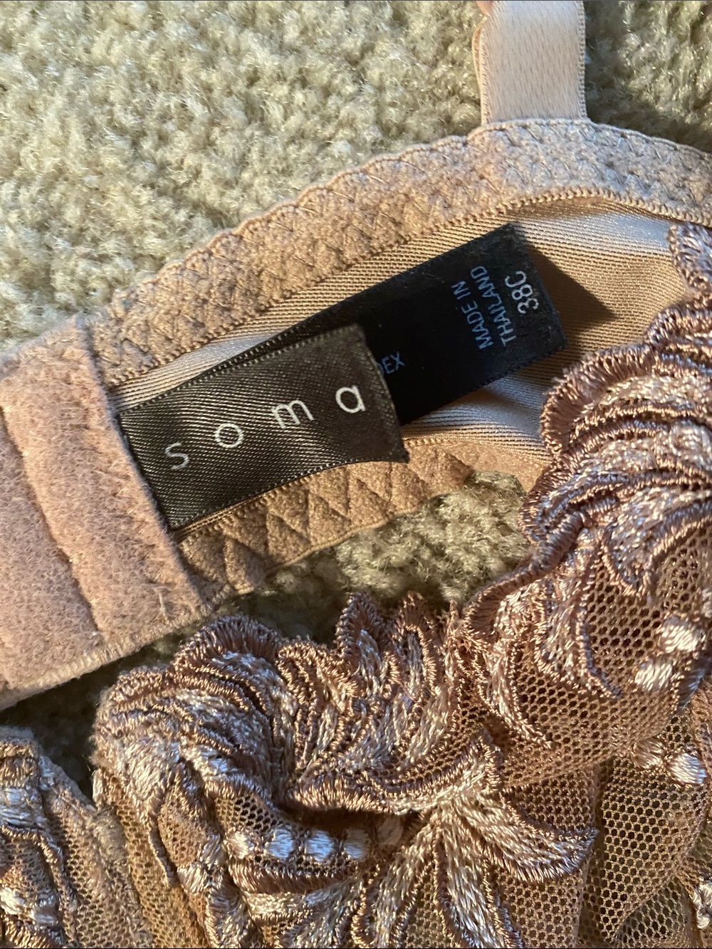Soma 38C. 3-bra bundle no padding. Underwire - Picture 6 of 8